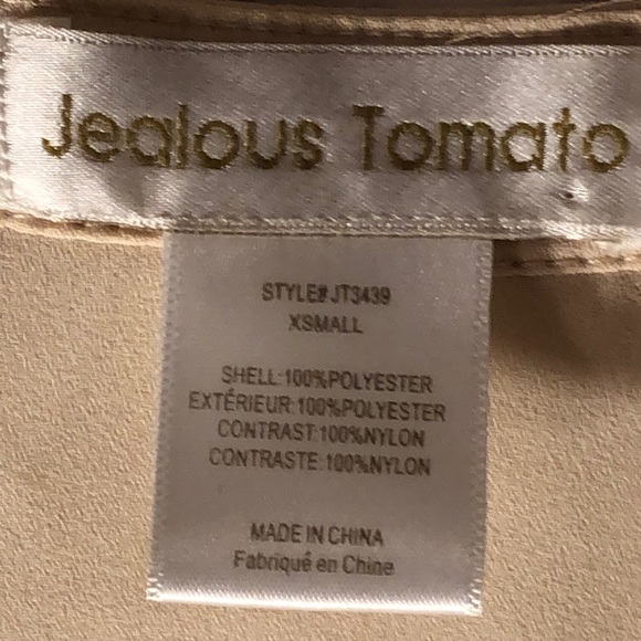 JEALOUS TOMATO SHEER DEEP V-NECK TOP - Picture 6 of 6